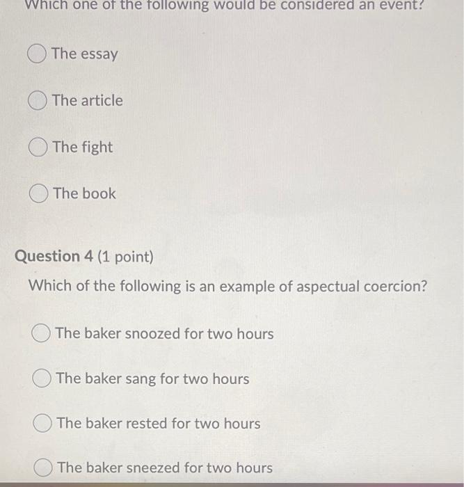 3 and 4 Which one of the following would be