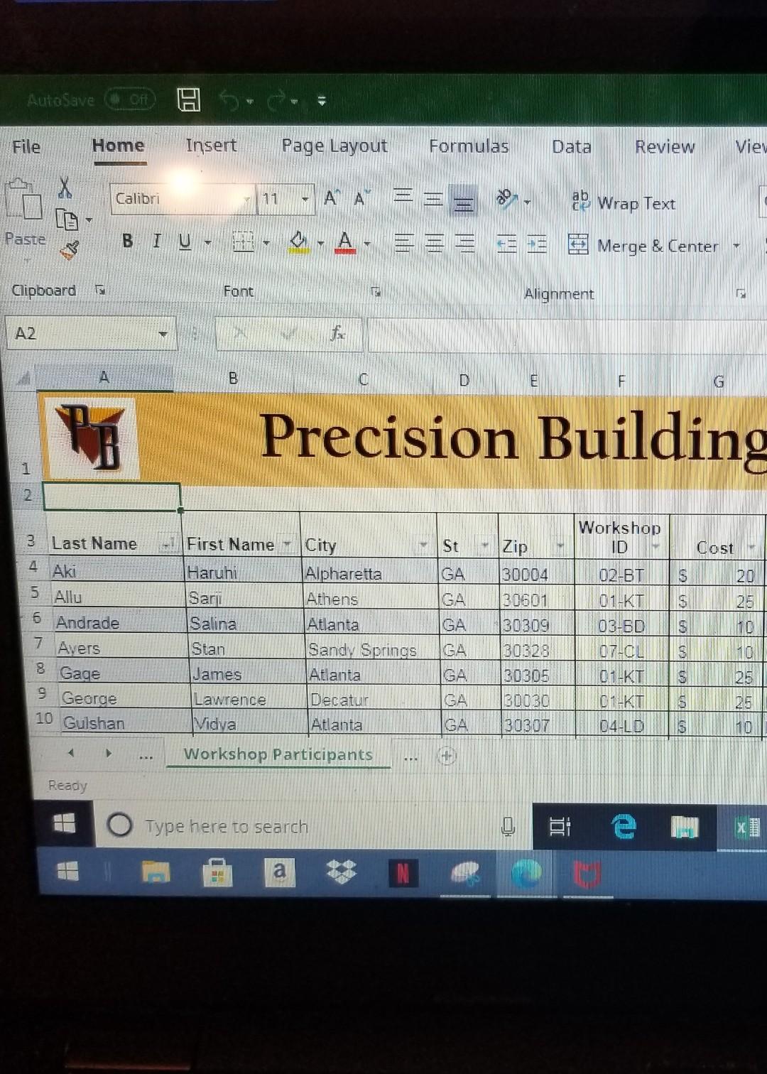 Filter Select Cells Editing M N P Task