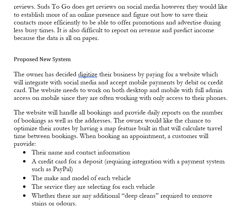 In system development methodology given below. My