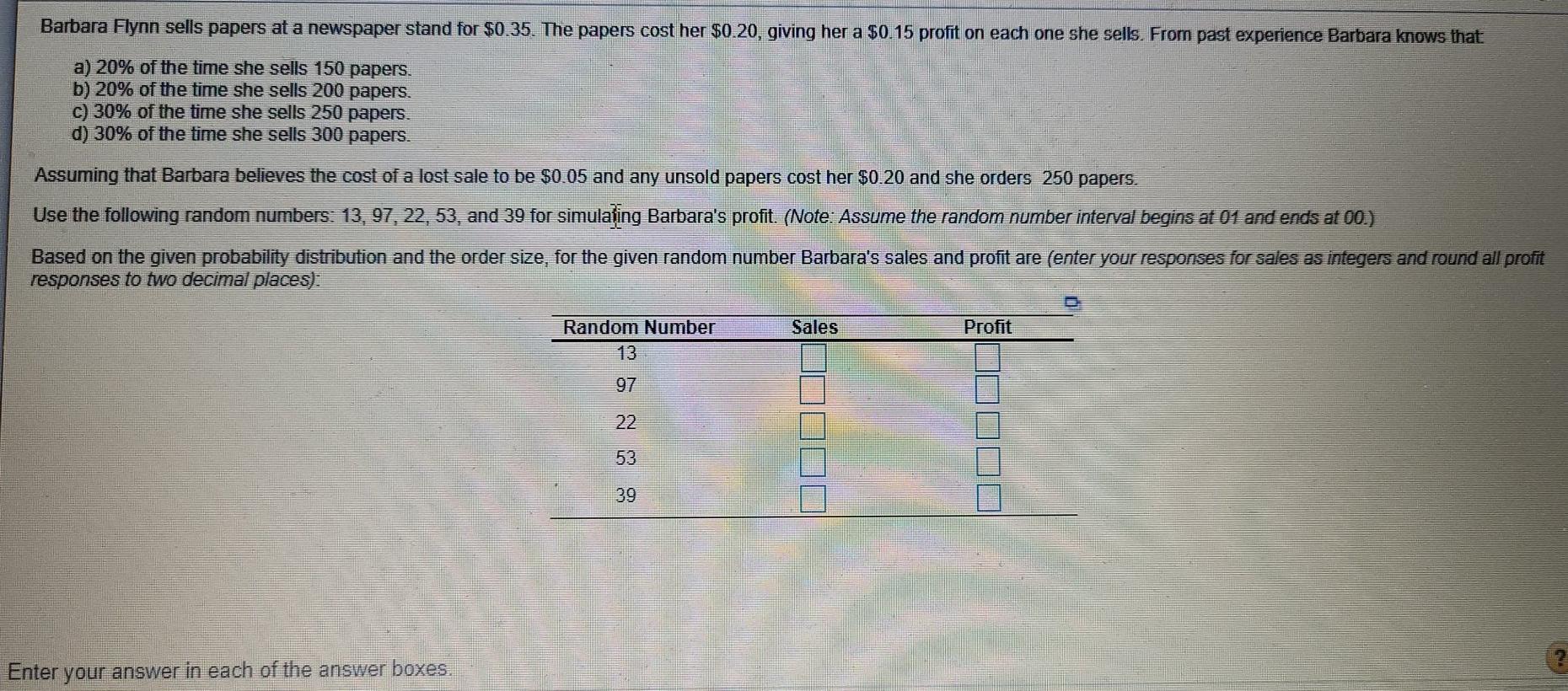this is a qn from materials management please