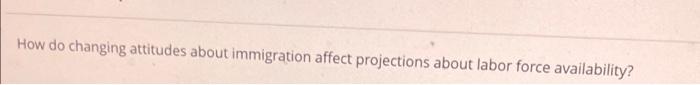 How do changing attitudes about immigration