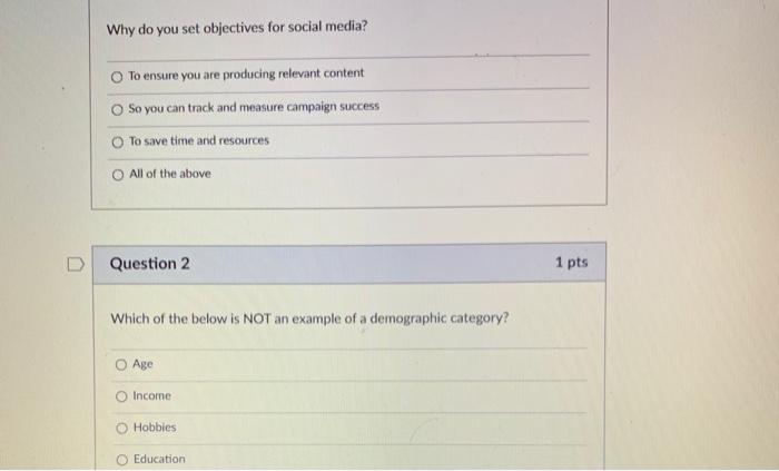 Why do you set objectives for social media? To