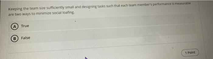 Keeping the team size sufficiently small and