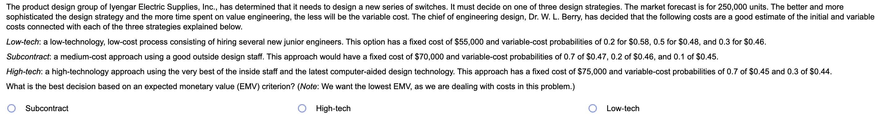 The product design group of lyengar Electric