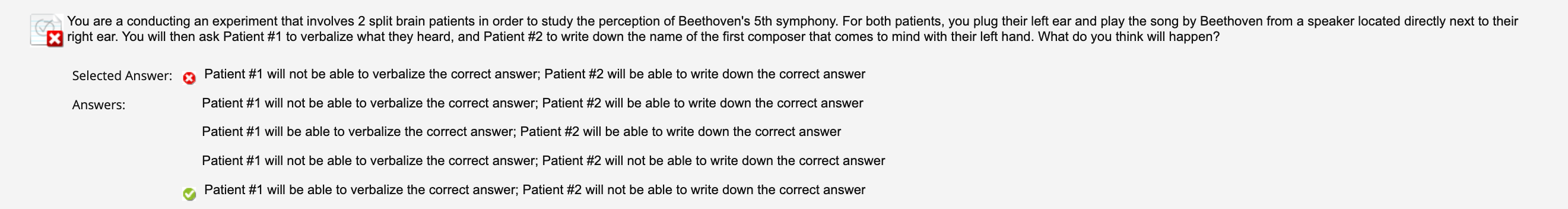 Why is this wrong? unfortunately that's the whole