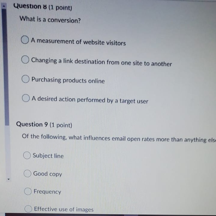 Which action best describes the movement of a