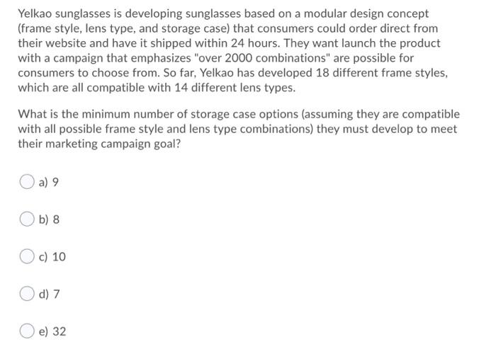 Yelkao sunglasses is developing sunglasses based