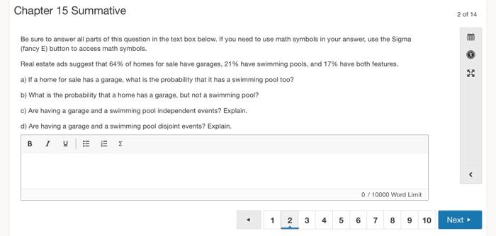 Make sure to number the problem; the number