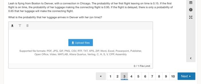 Make sure to number the problem; the number