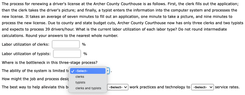 The process for renewing a driver's license at