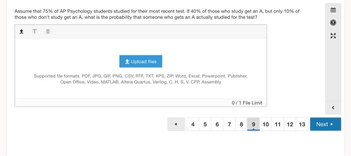 Make sure to number the problem; the number