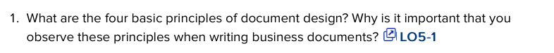 1. What are the four basic principles of document