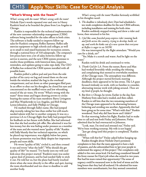 Please answer in paragraph format. Thank you CH15