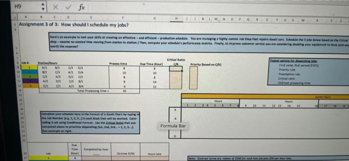 H9 x v fx A D H 1 LM v w Assignment 3 of 3: How