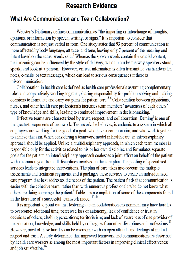 How does good communication foster collaboration?