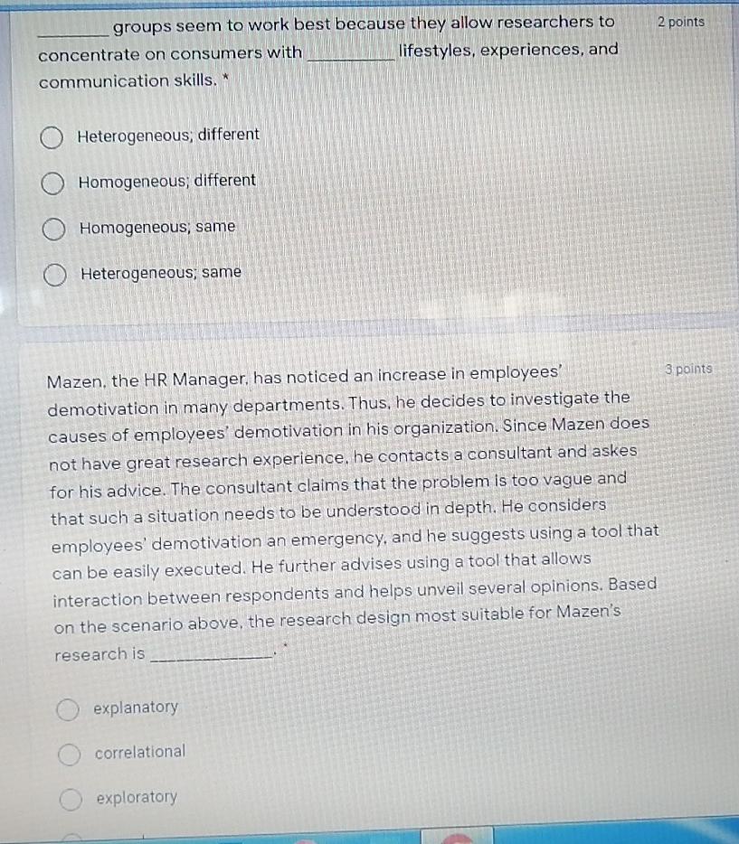 2 points groups seem to work best because they