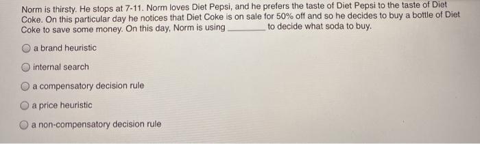 Norm is thirsty. He stops at 7-11. Norm loves