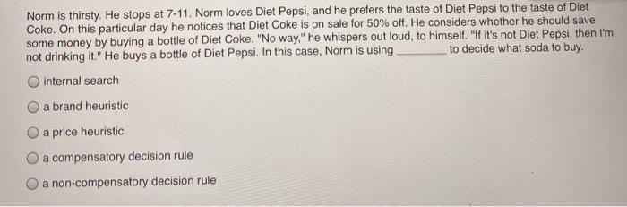 Norm is thirsty. He stops at 7-11. Norm loves