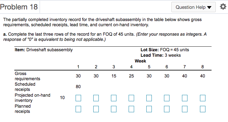 17 B. *can you also find the planned order