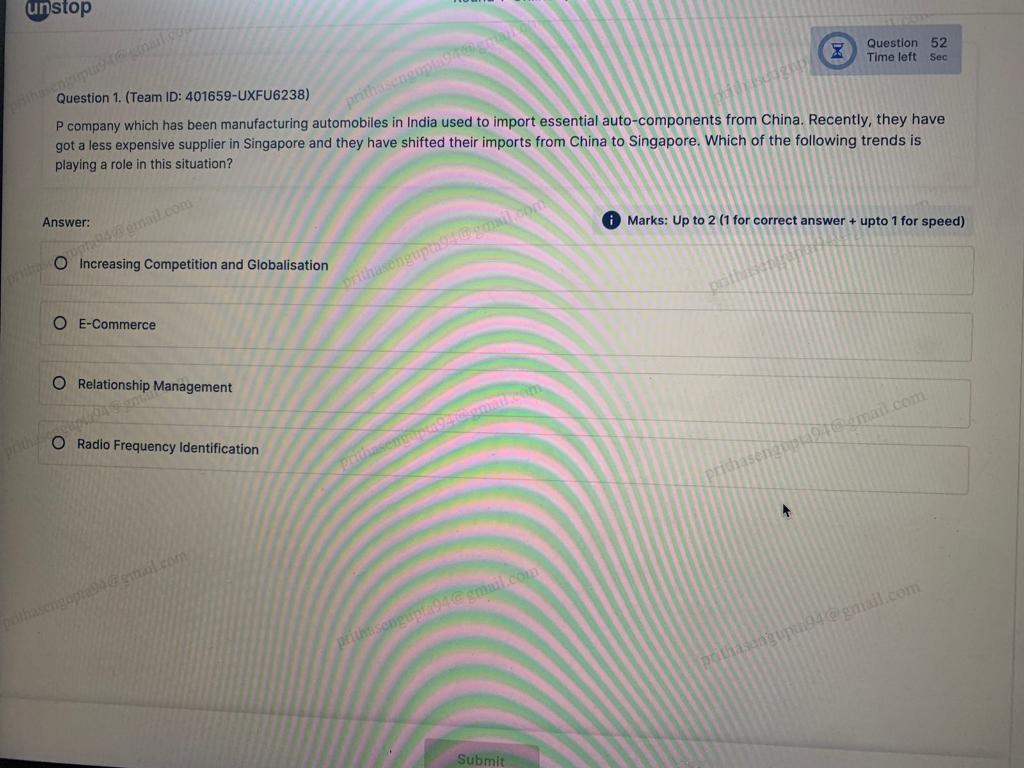 Question 1. (Team ID: 401659-UXFU6238) P company