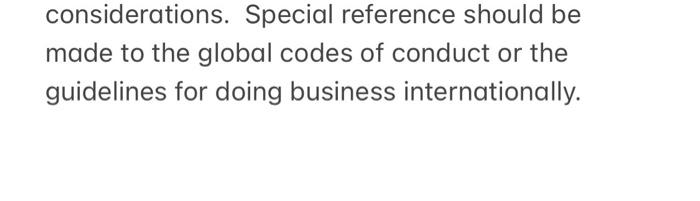 considerations. Special reference should be made