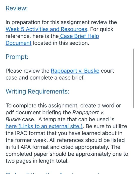 create a word or pdf document briefing the