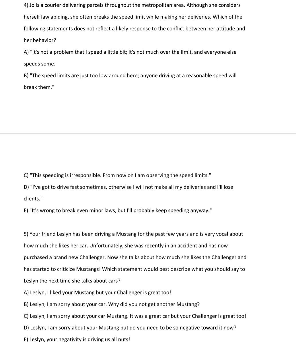 thank you 4) Jo is a courier delivering parcels