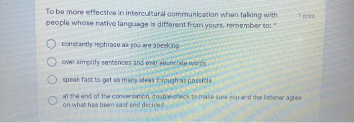 To be more effective in intercultural