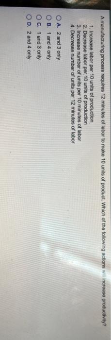 A manufacturing process requires 12 minutes of