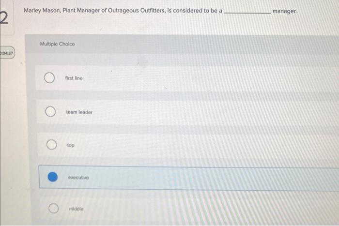 Marley Mason, Plant Manager of Outrageous