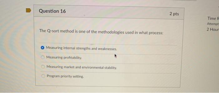 va Question 17 2 pts Time Runn Attempt due: 2