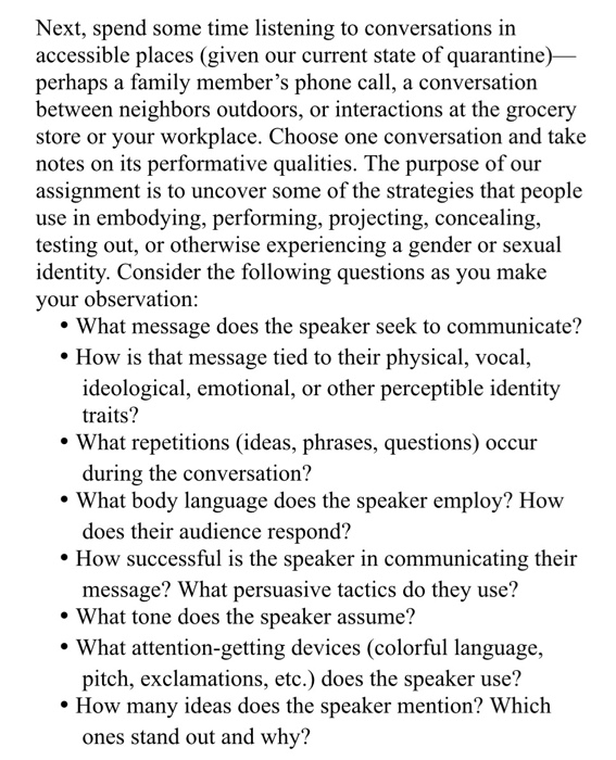 Next, spend some time listening to conversations