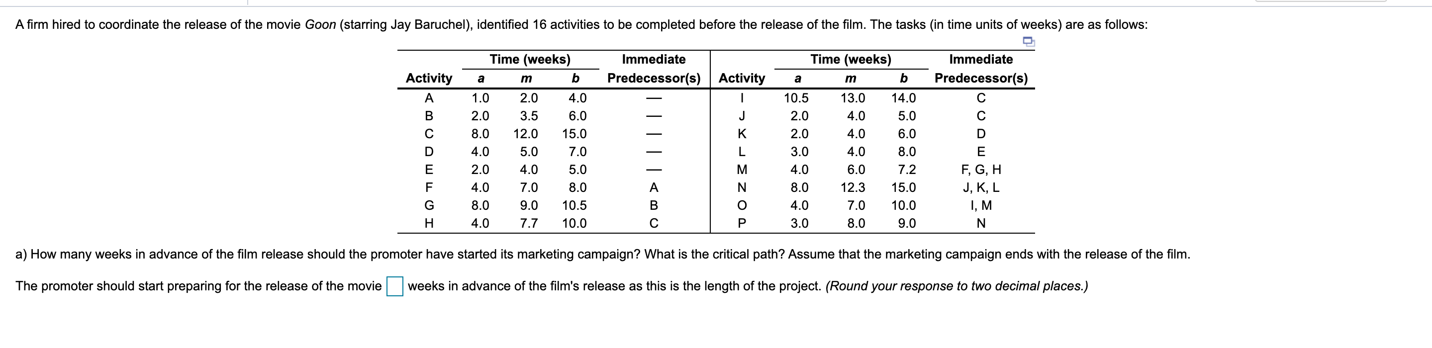 A firm hired to coordinate the release of the