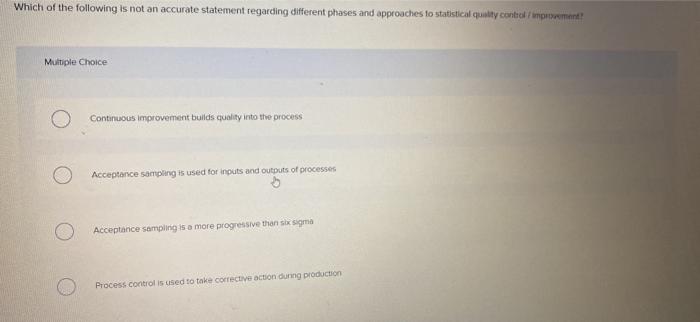 Which of the following is not an accurate