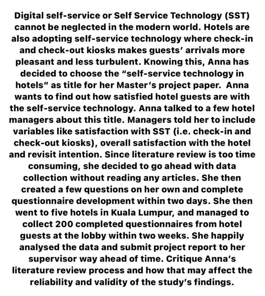 Digital self-service or Self Service Technology