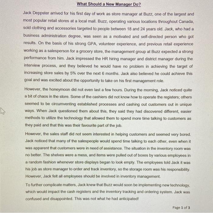 It is a human resource management case study What