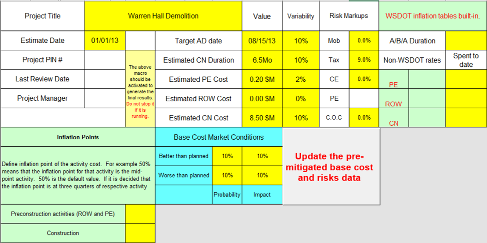 Project Name: Warren Hall Demolition Estimate
