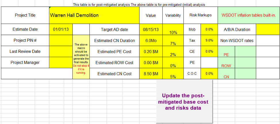 Project Name: Warren Hall Demolition Estimate