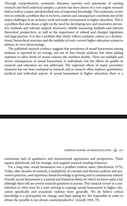 summarize attached article section. Through