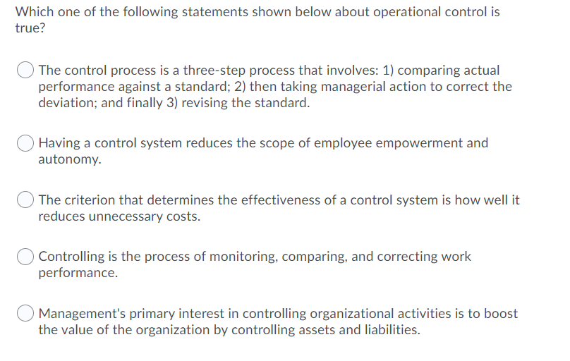 Which one of the following statements about