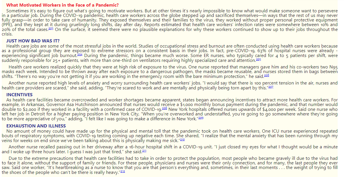 What Motivated Workers in the Face of a Pandemic?