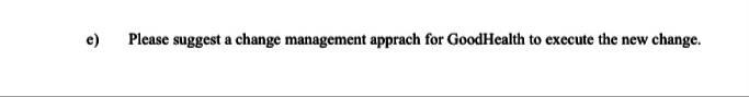 plz explain more Good Health is a manufacturing