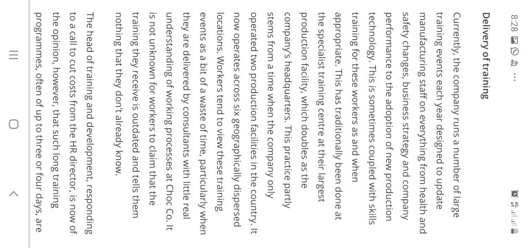 1. what changes would you recommend that choc co.