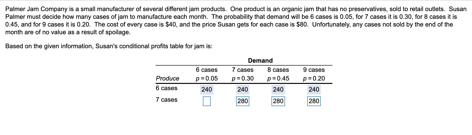 please SHOW MATH steps on how to find first box