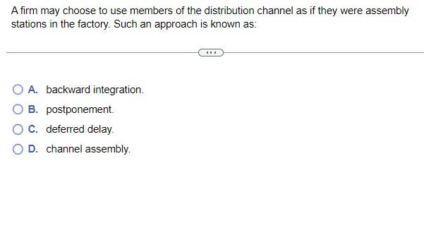 A responsive supply chain typically has: A. a low