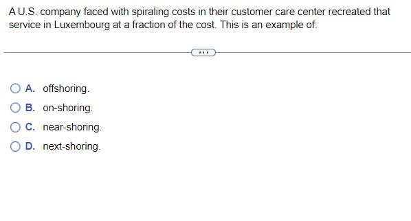 A responsive supply chain typically has: A. a low