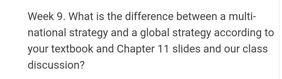 200 words Week 9. What is the difference between