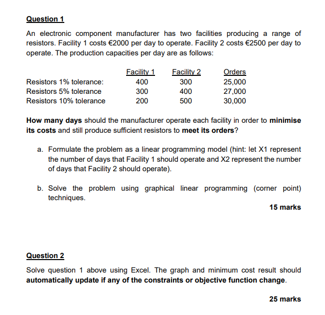 I know how to do question 1, I only need help