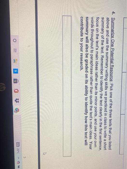 Research Project Proposal Assignment (10%) Your