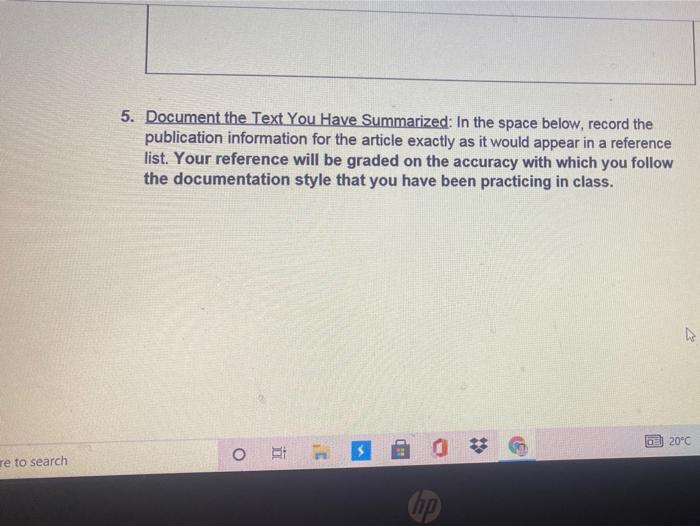 Research Project Proposal Assignment (10%) Your